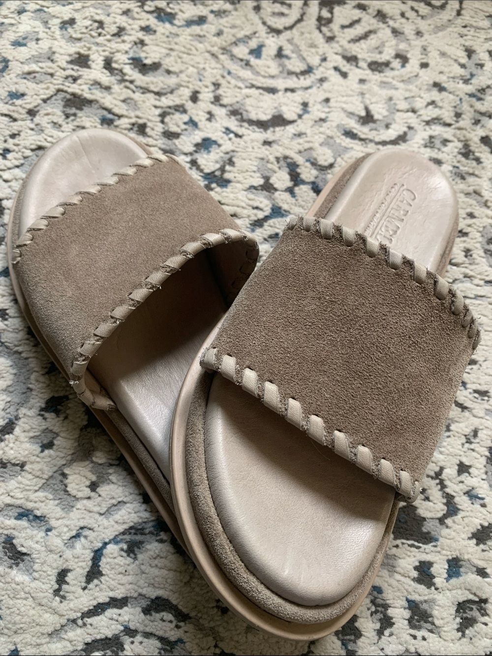 Leather and Suede Sandals